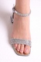 Girls' Evening Dress Shoes Square Toe Ankle Buckle Rhinestone Three-Strap Transparent Heels Special Occasion - 4