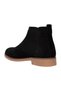 Men's Suede Chelsea Genuine Leather Boots Black - Tan - 3