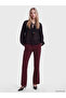 Lcw Vision Black Tie Collar Ruffle Chiffon Blouse - 2