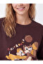 Lcw Young Brown Chip and Dale Printed Women's Shorts Pajama Set - 4