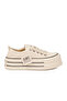 Beige Linen Lace-Up Thick Comfortable Sole Women's Casual Sneaker Shoes 2011 - 2
