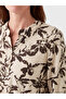 Lcw Grace Brown Collared Floral Blouse - 3