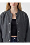 Xside Anthracite College Collar Women's Cashmere Jacket - 3