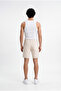 Men's Boyfriend Basic Jean Shorts Ecru - 3