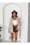 Windbreaker Detailed Belted Araboy Trench Coat - 4