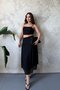 Black Lace Blouse and Ruffled Skirt Set - 2