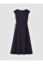 Timeless Clothing & Timeless Choices Zero Roba Collar Waist Tie Textured Dress - 8