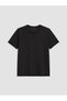 Two Mt Shop Quality Lcw Curve Black Diver Fabric Plain Narrow & Slim Short Sleeve Women's T-Shirt - 3