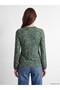 Lcw Grace Green Tie Neck Patterned Blouse - 4