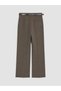 Esvab • Modern & Distinctive Women's Pleated Fabric Pants with Belted Waist - 8