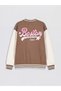 I College Roba Collar Boston Printed Girls' Jacket from Freezen Store - 8