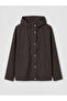 Lcw Modest Brown Hooded Oversize Women's Raincoat - 5