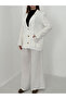 Ecru Button Detailed Oversized Muslin Set - 2