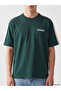 Xside Green Crew Neck Printed Men's T-Shirt - 3