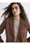 Alita City Lcw Vision Beige Cashmere Plain Standard & Regular Women's Blazer Jacket - 3