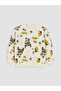 Beige Patterned Boys' Tracksuit Set - 2