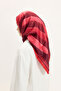 Patterned Twill Scarf Brush Red - 5