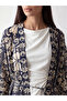 Two Mt Shop Quality Lcw Everyday Blue Patterned Midi Women's Kimono - 3