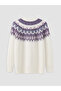 Lcw Modest Lilac Crew Neck Patterned Women's Knitwear Sweater - 6