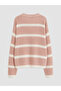 Esvab • Modern & Distinctive Zero Roba Collar Striped Girls' Knitwear Sweater - 5