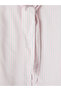 Lcw Studio Pink Striped Scarf Collar Women's Shirt - 7