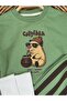 Capybara Printed Oversize Sweatshirt, Stripe Printed Trousers, Sock Detailed Bottom and Top, 3-Piece Seasonal Baby Boy Set - 5