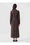 Two Mt Shop Quality Lcw Everyday Brown Plain Loose & Baggy Shirt Collar Long Shirt Dress - 4