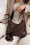 Women's Shoulder Bag Soft Textured Zippered Large Internal Volume Adjustable Long Strap Daily Bag
