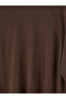 Lcw modest brown crew neck women's knit sweater - 7