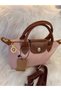 Women's Shoulder Bag Size S Black-Tan Waterproof - 4
