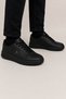 Men's Faylon Sole Skin Sneaker Shoes Black - 4
