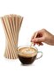 Wooden Coffee Stirrers 100 Count Disposable Stir Sticks for Coffee & Tea, Smooth Finish, Home & Office Use, Café & Events, Beverage Mixer - 8