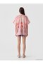 Alita City Lcw Dream Ecru Voile Patterned Women's Kimono with a Difference - 4
