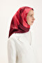 Patterned Twill Scarf Brush Red - 3