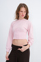 Beli Corseted Crop Sweatshirt S11289 - 4