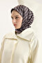 Patterned Twill Scarf Dama Smoked - 3