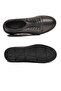 Black Genuine Leather Rubber Laced Non-Slip Sole Men's Casual Shoes 142 - 5