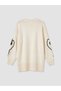 Lcw Everyday White Crew Neck Floral Women's Knitwear Sweater - 7