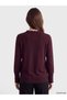 Lcw Grace Plum Ruffled Crew Neck Women's Knitwear Sweater - 4