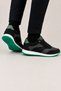 Men's Thermo Sole Skin Sneaker Shoes Black - Green - 2