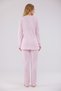 Powder Special Lace Detailed Design Cotton Long Sleeve Maternity Pajama Set - 5