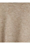Xside Brown Crew Neck Oversized Women's Knitwear Sweater - 7