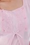 Powder Special Lace Detailed Design Cotton Long Sleeve Maternity Pajama Set - 4