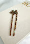 Clover Figured Stone Detailed Bun Buckle (15cm) - 3