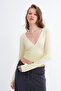 Tie-Back Long Sleeve Blouse B1892 - 2