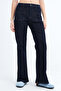 Pocketed Wide Leg Jean Trousers Pn1130 - 2