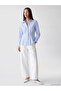 Lcw Everyday Blue Striped Peplum Women's Shirt - 2
