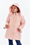 Hooded Winter Pompom Detailed Girl's Coat - 2
