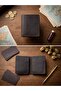 - 100% Genuine Leather Handmade Dark Brown Multi-Section Wallet & Card Holder - 2