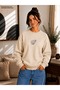 Women's Sea Shell and Starfish Printed Round Neck Casual Cotton Basic Sweathirt
